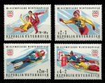 Австрия 1975 г. • Mi# 1499-1502 • Зимние олимпийские Игры, Инсбрук • полн. серия • MNH OG VF