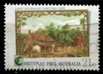 Австралия 1982 г. • SC# 839 • 21 c. • Рождество • 1-я рождественская открытка(1881 г.) • Used F-VF