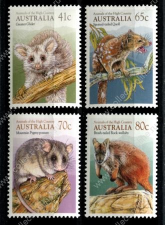 Австралия 1990 г. • Sc# 1166-1169 • 41 - 80 c. • дикие животные • полн. серия • MNH OG VF ( кат. - $7 )