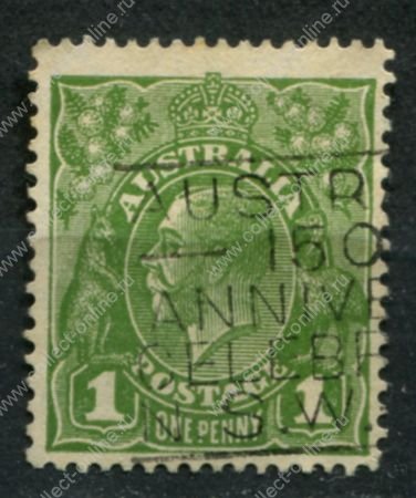 Австралия 1931-1936 гг. • Gb# 125 • 1 d. • Георг V • стандарт • Used F-VF