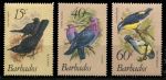 Барбадос 1982 г. • Sc# 570-2 • 15 - 60 c. • Тропические птицы (2-й выпуск) • полн. серия • MNH OG VF ( кат.- $19.5 )