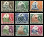 Басутоленд 1954-1958 гг. • Gb# 43-51 • ½ d. - 2s.6d. • Елизавета II • основной выпуск ( 9 марок ) • MH OG VF ( кат. - £70 )