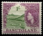 Басутоленд 1954-1958 гг. • Gb# 49 • 1 sh. • Елизавета II • основной выпуск • овцы на пастбище • MH OG VF