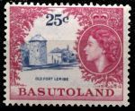 Басутоленд 1961-1963 гг. • Gb# 77 • 25 c. • Елизавета II • основной выпуск • старый форт • MH OG VF ( кат. - £8)