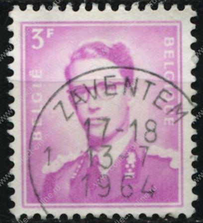 Бельгия 1953-72 г г. SC# 455 • 3 fr. • король Бодуэн • стандарт • Used XF