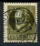 Бавария 1916-1918 гг. • Mi# 100A • 40 pf. • король Людвиг III • стандарт • Used F-VF ( кат.- € 4 )