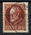 Бавария 1916-1918 гг. • Mi# 101A • 50 pf. • король Людвиг III • стандарт • Used F-VF ( кат.- € 4 )