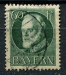 Бавария 1916-1918 гг. • Mi# 102A • 60 pf. • король Людвиг III • стандарт • Used F-VF ( кат.- € 4 )
