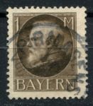 Бавария 1916-1918 гг. • Mi# 104A • 1 M. • король Людвиг III • стандарт • Used F-VF ( кат.- € 4 )