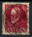 Бавария 1916-1918 гг. • Mi# 114A • 10 pf. • король Людвиг III • карминовая • стандарт • Used F-VF ( кат.- € 3,2 )