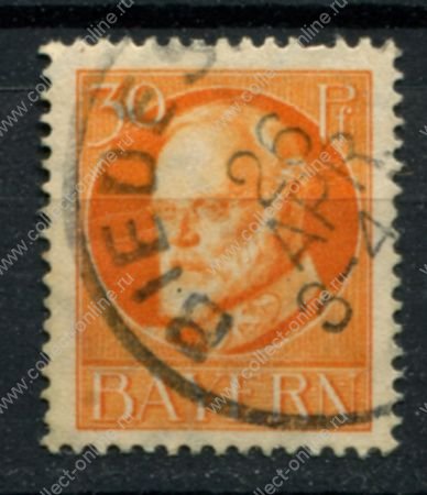 Бавария 1916-1918 гг. • Mi# 99A • 30 pf. • король Людвиг III • стандарт • Used F-VF ( кат.- € 3,2 )