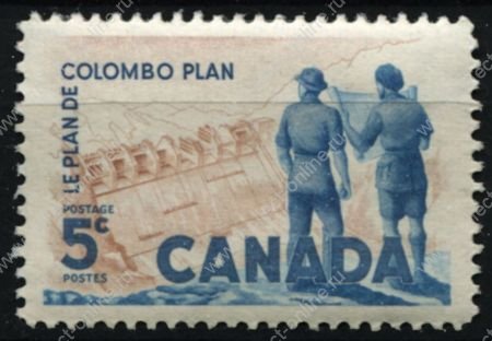 Канада 1961 г. • SC# 394 • 5c. • 10-летие принятия плана Коломбо • MNH OG VF