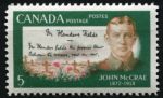 Канада 1968 г. • SC# 487 • 5 c. • Джон Маккрей (50 лет со дня смерти) • MNH OG XF