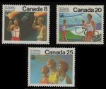 Канада 1976 г. • SC# 681-3 • 8 - 25 c. • Летние Олимпийские Игры, Монреаль • полн. серия • MNH OG XF