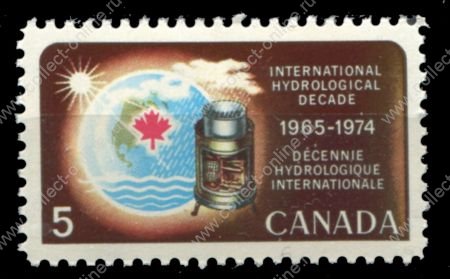 Канада 1968 г. • SC# 481 • 5c. • Международное десятилетие гидрологии • MNH OG XF