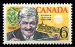 Канада 1969 г. • SC# 504 • 6 c. • Стивен Ликок (писатель) • MNH OG XF