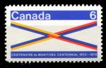 Канада 1970 г. • SC# 505 • 6 c. • 100-летие провинции Манитоба • MNH OG XF