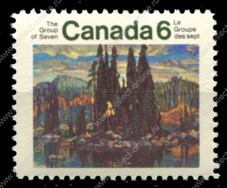 Канада 1970 г. • SC# 518 • 6 c. • 50-летие создания "Группы 7" (канадские художники) • MNH OG XF