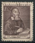 Чехословакия 1952 г. • Mi# 717 • 1.50 kr. • Ян Амос Коменский (360 лет со дня смерти) • Used(СГ)/** XF