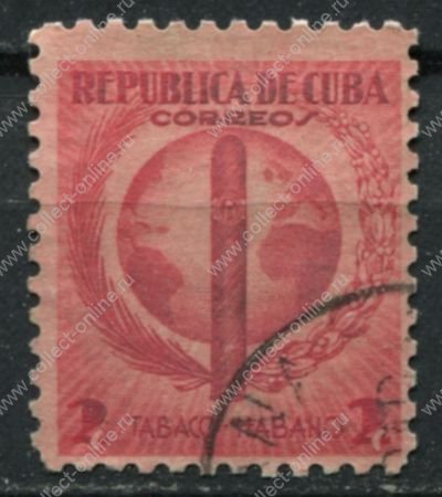 Куба 1939 г. • SC# 357 • 2 c. • Национальная табачная индустрия • Used F-VF