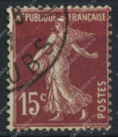 Франция 1906-1937 гг. • SC# 165 • 15 c. • Сеятельница • стандарт • Used F-VF