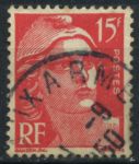 Франция 1948-1949 гг. • Sc# 602 • 15 fr. • Марианна • стандарт • Used VF