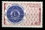 Франция 1967 г. • Mi# 1601 • 0.40 fr. • Лайонс интернэшнл • MNH OG VF