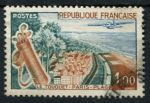 Франция 1962 г. • Mi# 1408 • 1 fr. • Виды и достопримечательности Франции • Ле-Туке-Пари-Плаж • Used VF