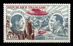 Франция 1973 г. • Mi# 1823 • 15 fr. • Французские авиаторы • авиапочта • MNH OG VF