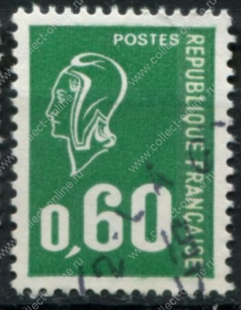 Франция 1971-1974 г. • Mi# 1888 • 0.60 fr. • Марианна (худ. П. Беке) • стандарт • Used F-VF ( кат.- € 1.50 )