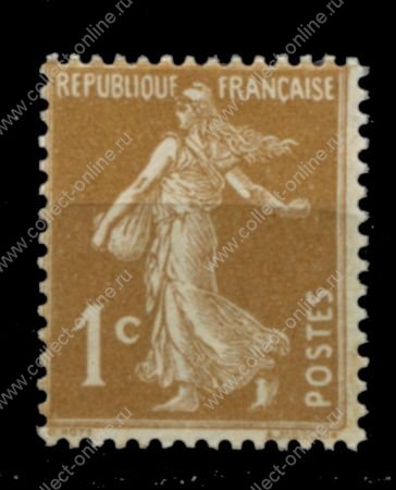 Франция 1933 г. • Mi# 267 • 1 c. • Марианна-сеятельница • стандарт • MH OG VF