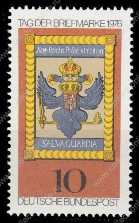 Германия ФРГ 1976 г. • Mi# 903 • 10 pf. • День почтовой марки • MNH OG XF