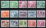 ГДР 1980-1981 гг. • Mi# (Sc# 2071-2085) • 5 pf. - 3 M. • архитектура и символы • стандарт • полн. серия Used VF ( кат. - €15+ )