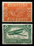 Германия 1919 г. • Mi# 111-2 • 10 и 40 pf. • авиапочта • полн. серия • MNH OG VF