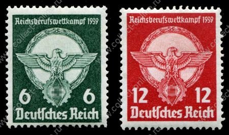Германия 3-й рейх 1939 г. • Mi# 689-690 • Профессиональные соревнования • полн. серия • MNH OG VF ( кат.- € 25 )