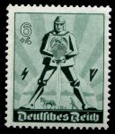 Германия 3-й рейх 1940 г. • MI# 745 • 6 + 4 пф. • День труда • MNH OG VF