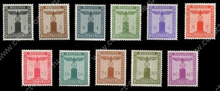 Германия 3-й рейх 1942 г. • Mi# D155-D165 • 1 - 40 pf. • для оплаты почты НСДАП • служебные • полн. серия • MNH OG VF ( кат. - €50 )