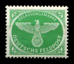 Германия 3-й рейх 1944 г. • Mi# FP 4 • Полевая почта • перф. - армейская почта • MH OG VF