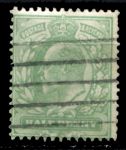 Великобритания 1902-1910 гг. • Gb# 215 • Эдуард VII • ½ d. • стандарт • Used VF ( кат.- £2.50 )