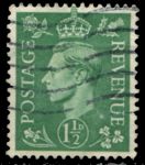 Великобритания 1950-52 гг. Gb# 505 • Георг VI • 1 1/2d. • стандарт • Used F-VF