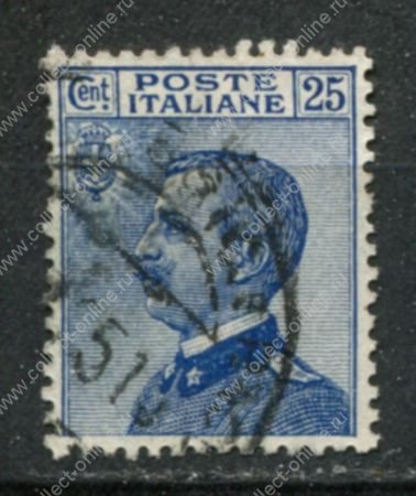 Италия 1908-1927 гг. • SC# 100 • 25 с. • Виктор Эммануил III • стандарт • Used F-VF