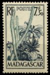 Мадагаскар 1954 г. • Iv# 322 • 7.50 fr. • Флора и фауна острова • кактусы • MNH OG XF ( кат.- €1.50 ) 