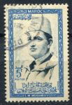 Марокко 1956-1957 гг. • Mi# 408 • 5 fr. • Король Мохаммед V • стандарт • Used F-VF