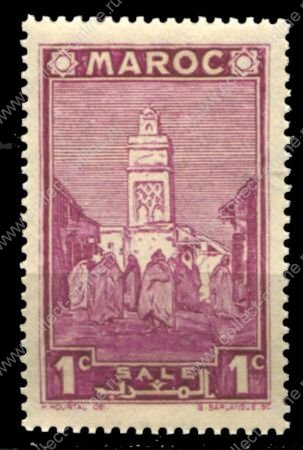 Французское Марокко 1939-1942 гг. • Iv# 163 • 1 с. • архитектура • MNH OG VF