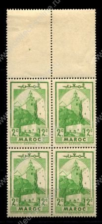 Французское Марокко 1939-1942 гг. • Iv# 164 • 2 с. • архитектура • кв. блок • MNH OG XF+