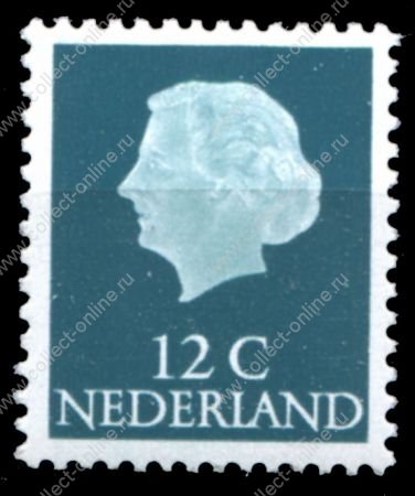 Нидерланды 1953-71 гг. SC# 345 • 12c. • Королева Вильгельмина • стандарт • MNH OG XF