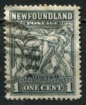 Ньюфаундленд 1932-1938 гг. • Gb# 222 • 1 c. • основной выпуск • лосось • Used F-VF