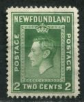 Ньюфаундленд 1941-1944 гг. • Gb# 277 • 2 c. • основной выпуск • Георг VI • MNG F-VF