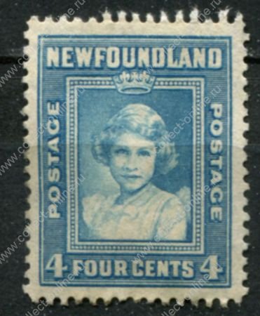 Ньюфаундленд 1941-1944 гг. • Gb# 279 • 4 c. • основной выпуск • принцесса Елизавета • MNG F-VF