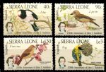 Сьерра-Леоне 1985 г. • SC# 671-4 • 40 c. - 3 Le . • Птицы (Дж. Одюбон) • полн. серия • MNH OG XF ( кат. - $13 )